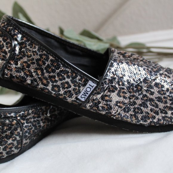 Toms Shoes - TOMS  Classic Sequin Leopard Print